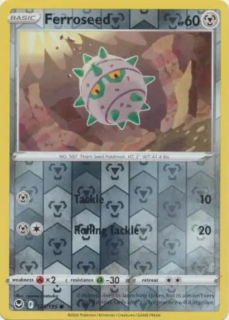 Silver Tempest Ferroseed #121/195 reverse holo